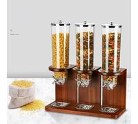 SanzIa Dispensador de Cereales para Alimentos Secos, Almacenamiento hermético de Cocina para Frutos Secos, legumbres, Aperitivos, Dulces, Control Separado por Lata