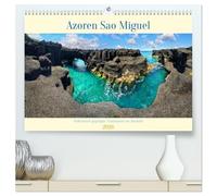 Sao Miguel Azoren - Vulkanisch geprägte Trauminsel im Atlantik (hochwertiger Premium Wandkalender 2026 DIN A2 quer), Kunstdruck in Hochglanz: Sao ... Küsten und einer vielfältige Vegetation