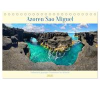 Sao Miguel Azoren - Vulkanisch geprägte Trauminsel im Atlantik (Tischkalender 2026 DIN A5 quer), CALVENDO Monatskalender: Sao Miguel die Azoreninsel ... Küsten und einer vielfältige Vegetation