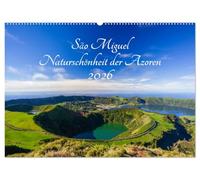 São Miguel - Naturschönheit der Azoren (Wandkalender 2026 DIN A2 quer), CALVENDO Monatskalender: Farbenfrohe Landschaftsaufnahmen der Insel São Miguel