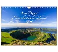 São Miguel - Naturschönheit der Azoren (Wandkalender 2026 DIN A4 quer), CALVENDO Monatskalender: Farbenfrohe Landschaftsaufnahmen der Insel São Miguel