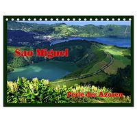 Sao Miguel - Perle der Azoren (Tischkalender 2026 DIN A5 quer), CALVENDO Monatskalender: Ansichten einer Insel der Vielfalt
