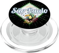 Sao Paulo en Brasil diseño Vintage con Souvenir de tucán PopSockets PopGrip para MagSafe