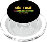São Tomé and Príncipe Flag | São Toméan Vintage Distressed PopSockets PopGrip para MagSafe