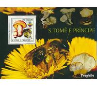 Sao TomE E PrincipE Block427 (completa.edición.) nuevo con goma original ** MNH 2003 setas y Wespe (sellos para los coleccionistas) Invertebrados Otros (insectos, caracoles, abejas…)