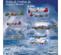 Sao TomE E PrincipE bloque 823 (completa. edición) nuevo con goma original ** MNH 2011 Aviones de combate en segundo guerra mundial (sellos para los coleccionistas) Militar / Caballero