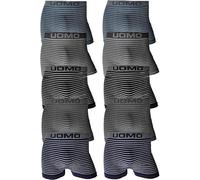 SaoTi 12 Bóxer Ajustados De Microfribra para Hombre Sin Costuras, Suaves y cómodos, Colorido Moderno (XL-XXL, Pack 12 Boxer Rayas)