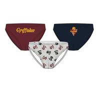 SaoTi Pack 3 Slips Niño Harry Potter - Ropa Interior Infantil Gryffindor | Algodón Suave, Cómodo y Transpirable | Calzoncillos Niños (FR/ES, Edad, 7 años, 8 años, Regular)