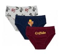 SaoTi Pack 3 Slips Niño Harry Potter - Ropa Interior Infantil Gryffindor | Algodón Suave, Cómodo y Transpirable | Calzoncillos Niños (FR/ES, Edad, 9 años, 10 años, Regular)