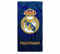 SaoTi Toalla Baño Grande Algodón 320g 75x150 cm - Toallas Ducha Ultra Absorbentes Gimnasio - Toallas Playa Grandes Diseño Fútbol Equipo Merengue Secado Rápido Adulto