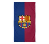 SaoTi Toalla Baño Grande Microfibra Secado Rápido - Toallas Ducha Ligeras Diseño Fútbol Azulgrana - Toallas Playa Grandes Ideal Gym Piscina Viaje Regalo (Clásica Bicolor Azulgrana, 140x70 cm)