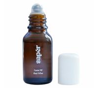 sapér Botella de vidrio con rodillo de aceite de ricino para cejas, pestañas, piel, labios. Aceite de ricino orgánico puro prensado en frío, hexano sin refinar, aplicación vegana