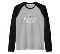 Sapere Aude - Atrévete a ser sabio - Ilustración Camiseta Manga Raglan