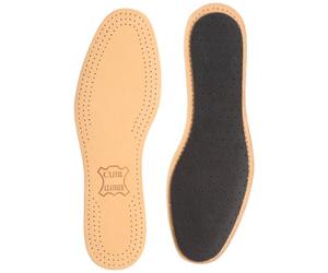 SAPHIR BLEU - Plantillas de piel de lujo sobre carbón, talla 44