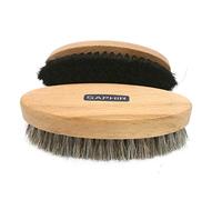 Saphir Cepillo Brillo 100% CRIN OVALADO schuhputzbürste pequeño - CLARO, One Size