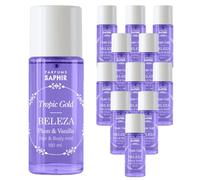 SAPHIR Hair & Body Mist Tropic Gold BELEZA, Bruma fresca en spray aromático cuerpo y pelo, 100 ml x Set de 12