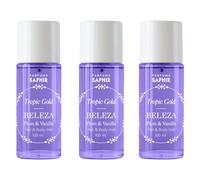 SAPHIR Hair & Body Mist Tropic Gold BELEZA, Bruma fresca en spray aromático cuerpo y pelo, 100 ml x Set de 3