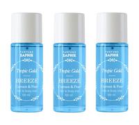 SAPHIR Hair & Body Mist Tropic Gold BREEZE, Bruma fresca en spray aromático cuerpo y pelo, 100 ml x Set de 3