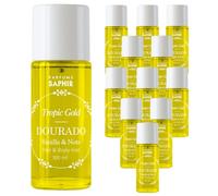 SAPHIR Hair & Body Mist Tropic Gold DOURADO, Bruma fresca en spray aromático cuerpo y pelo, 100 ml x Set de 12