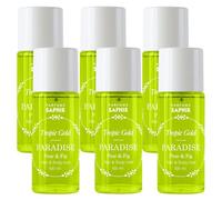 SAPHIR Hair & Body Mist Tropic Gold PARADISE, Bruma fresca en spray aromático cuerpo y pelo, 100 ml x Set de 6