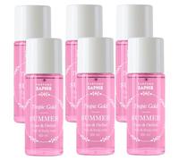 SAPHIR Hair & Body Mist Tropic Gold SUMMER, Bruma fresca en spray aromático cuerpo y pelo, 100 ml x Set de 6