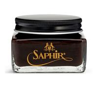 Saphir Medaille Dor Crema de cuero engrasada con aceite de pie de pie para la nueces y la repelencia de agua - marrn oscuro