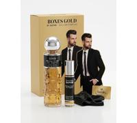 Saphir Parfums - Boxes Gold Pour Homme - Estuche Regalo Eau de Parfum para Hombre (200 ml + 30 ml) - Fragancia Amaderada