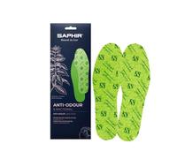 Saphir Plantillas Antibacterianas Antiolor - Ventilación con Tejido Perforado y Frescor a Menta | Látex Antideslizante y Amortiguación | Control de Olores y Confort Diario | Talla 36
