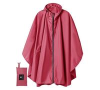 SaphiRose Poncho Impermeable Reutilizable Adulto Unisex Chubasquero Capa de Lluvia Nieve Rojo Vino