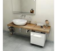 Sapho Avice encimera 120x49.5 cm grafito-madera AV128