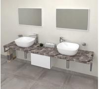 Sapho Avice encimera 230x49.5 cm gris AV2310