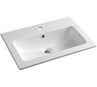 Sapho Practico lavabo 60x40 cm rectangular para mueble blanco brillante 44060