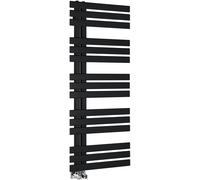 Sapho Silvana radiador de baño toallero 123.6x50 cm negro IR154B