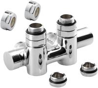 Sapho Twin Combi kit de conexión cromo CP461S