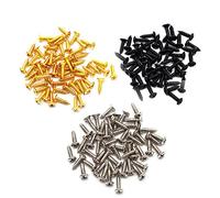 SAPHUE Tornillos de 3 mm para golpeador de guitarra eléctrica y bajo, tornillos de montaje para Fender Strat ST Tele TL Stratocaster Telecaster Gibson LP Les Paul SG, paquete de 150 (color mezclado)