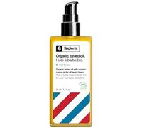 Sapiens Aceite Barba Hombre - Cuidado Barba Hombre con Aceite de Ricino - Aceite de Barba Orgánico Certificado Ecocert - Hidrata y Favorece el Crecimiento Barba - 50 ml