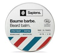 Sapiens Bálsamo Barba Hombre 60 ml x 2 | Certificado Ecocert Cosmos Organic - Cuidado Barba Hombre Natural - Con Aceite de Ricino Orgánico