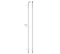 SAPIM SPAAK 14-236L Carrera de acero inoxidable sin pezón (100)