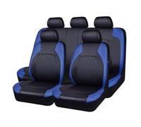 SAPINGNB 9 Piezas Fundas Asientos Coche para VW Golf VII 7|Golf 7 GTE/Golf GTD 2011-2014 2015 2016 2017 2018 2019 2020, Protector Funda Asiento Coche Cuero Impermeables Accesorios Coche,Blue