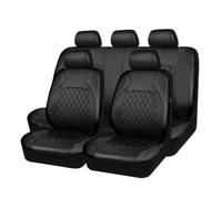 SAPINGNB 9 Piezas Fundas Asientos Coche para VW Golf VII 7|Golf 7 GTE/Golf GTD 2011-2014 2015 2016 2017 2018 2019 2020, Protector Funda Asiento Coche Cuero Impermeables Accesorios Coche,Black