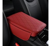 SAPINGNB Coche Apoyabrazos Cubierta para Land Rover Discovery 2012-2024, Funda Reposabrazos Consola Protector Consola Central Cojín Accesorios Coche,Red