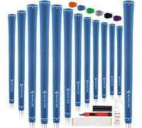 SAPLIZE Puños de Golf, Juego de 13 con Kit de regripping Completo, tamaño estándar, puños de Goma para Palos de Golf, Azul
