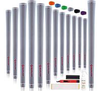 SAPLIZE Puños de golf, juego de 13 con kit de regripping completo, tamaño estándar, puños de goma para palos de golf, Gris