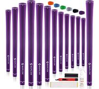 SAPLIZE Puños de Golf, Juego de 13 con Kit de regripping Completo, tamaño estándar, puños de Goma para Palos de Golf, Púrpura