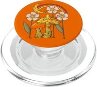 Sapo de Rana con Flores, Luna Creciente y Arco Iris PopSockets PopGrip para MagSafe