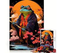 Sapo Guerrero Rana guerrera Rompecabezas de 1000 Piezas para Adolescentes Lógica Habilidad Recreación pacífica Bordes nítidos Regalo Memorable (50x75cm)