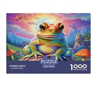 Sapo Puzzle 1000 piezas de fantasía rompecabezas juego educativo desafío juguetes decoración interior de cartón 100% reciclados para adultos adolescentes y niños, 70 x 50 cm, 1000 unidades