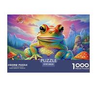 Sapo Puzzle de 1000 piezas de fantasía rompecabezas juego educativo desafío juguetes decoración interior de cartón 100% reciclados para adultos 38 x 26 cm, 1000 unidades