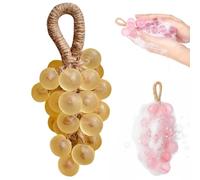 Saponetta a forma di grappolo d'uva con cordino, realizzata a mano, con base di olio di cocco, con estratto naturale di frutta, ideale per lavarsi le mani e come regalo (1pcs-k)