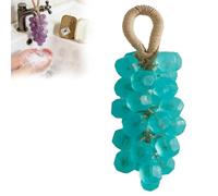 Saponetta a forma di grappolo d'uva con cordino, realizzata a mano, con base di olio di cocco, con estratto naturale di frutta, ideale per lavarsi le mani e come regalo (1pcs-d)